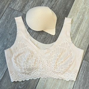 Beige T-Shirt Bra Removable Cups BRAND NEW